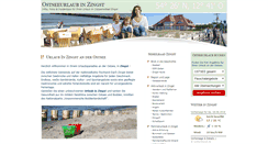 Desktop Screenshot of ostsee-urlaub-zingst.info